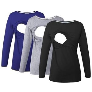Nursing long sleeve shirts